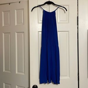 Blue halter top dress